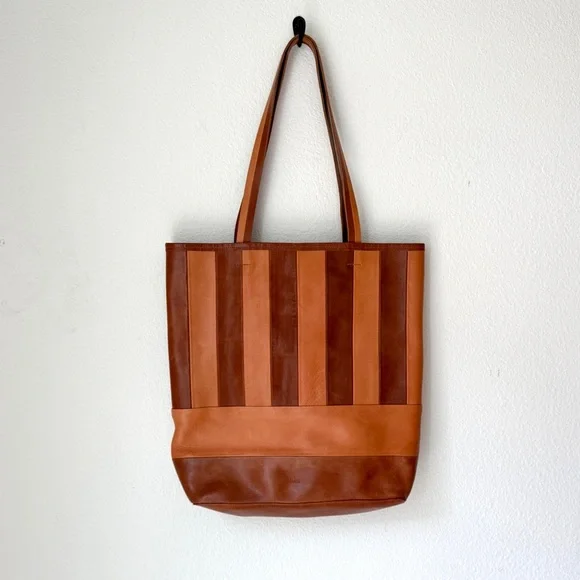 Nimes Striped Cabildo Tote Bag in Saddle - Like new - Picture 2 of 5